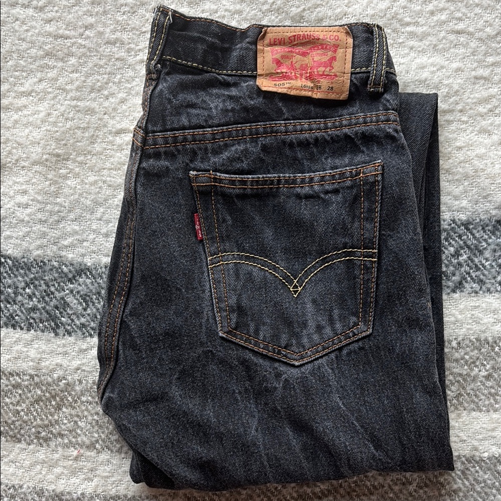 Levi’s 505 Regular 28 x 28 or 16 Regular Black Jean